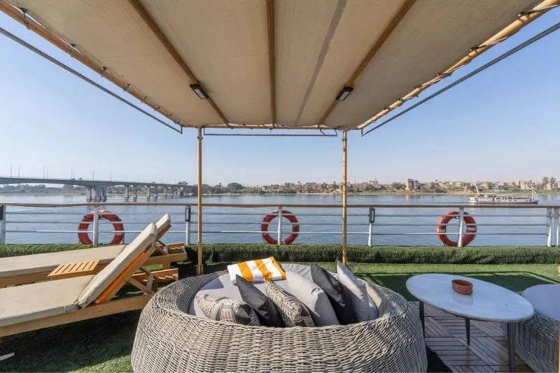 Sun deck of the Nile Excellence Nile Cruise Nile cruise